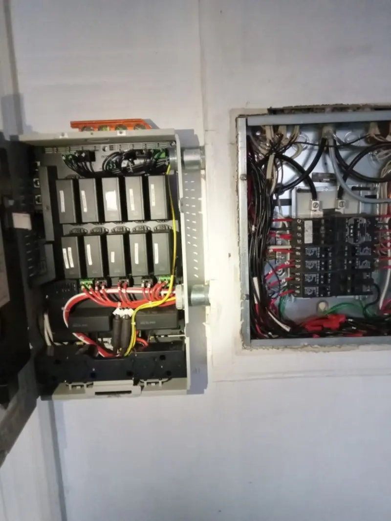 Electrical panel upgrade completed for Security Camera Wiring in Wyandotte